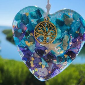 Crushed Shell with Sea Star Ornament