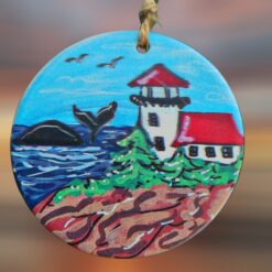 Bass-Harbor-Maine-Acadia-Lighthouse-with-Whale-Ceramic-Ornamentt_Christmas_Vacation_Shop_Bar_Harbor_Maine