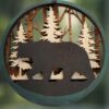 Bear-Rustic-Trees-Layered-Wood-Ornament_Christmas_Vacation_Shop_Bar_Harbor_Maine