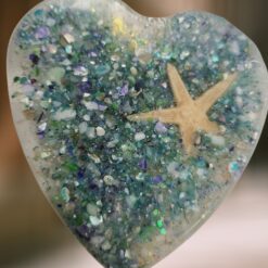 Blue-and-Green-Abalone-Accents-with-Starfish-Heart-of-the-Sea-Shell-Ornament_Christmas_Vacation_Shop_Bar_Harbor_Maine