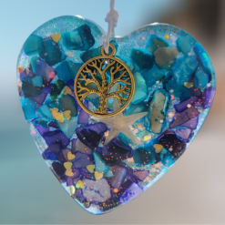 Blue-and-Purple-Abalone-with-Sea-Star-Heart-of-the-Sea-Ornament_Christmas_Vacation_Shop_Bar_Harbor_Maine
