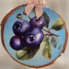 Blueberries-on-Blue-Woodsie-Ornament_Christmas_Vacation_Shop_Bar_Harbor_Maine
