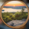 Cadillac-Mountain-Morning-Sunrise-Acadia-National-Park-Woodsie-Ornament_Christmas_Vacation_Shop_Bar_Harbor_Maine