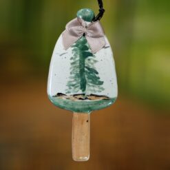 Evergreen-Tree-with-Green-Layer-and-Bow-Ceramic-Buoy-Ornament_Christmas_Vacation_Shop_Bar_Harbor_Maine