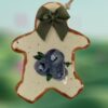 Gingerbread-Blueberries-Ceramic-Ornament-with-Green-Bow_Christmas_Vacation_Shop_Bar_Harbor_Maine