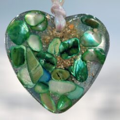 Green-Abalone-with-Shells-Heart-of-the-Sea-Ornament_Christmas_Vacation_Shop_Bar_Harbor_Maine