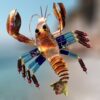 Handcrafter-Lobster-Metal-Ornament-with-Bead-Accents_Christmas_Vacation_Shop_Bar_Harbor_Maine