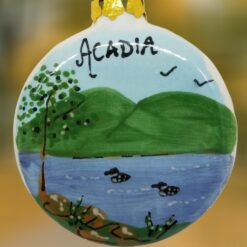Lake-with-Loons-and-Mountain-Ceramic-Ornament_Christmas_Vacation_Shop_Bar_Harbor_Maine