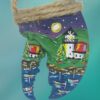 Lighthouse-with-Boats-Dusk-Evening-with-Stars-Lobster-Claw-Ornament_Christmas_Vacation_Shop_Bar_Harbor_Maine