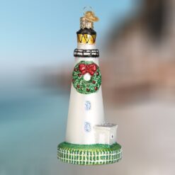 Lighthouse-with-Wreath-Old-World-Christmas-Blown-Glass-Ornament_Christmas_Vacation_Shop_Bar_Harbor_Maine