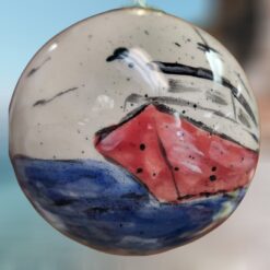 Lobster-Boat-on-Ceramic-Ball-Ornament_Christmas_Vacation_Shop_Bar_Harbor_Maine