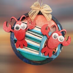 Lobster-Couple-with-Lobster-Trap-Wood-Ornament_Christmas_Vacation_Shop_Bar_Harbor_Maine