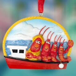 Lobster-Family-of-Four-Resin-Personalized-Ornament_Christmas_Vacation_Shop_Bar_Harbor_Maine