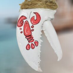 Lobster-on-White-Lobster-Claw-Ornament_Christmas_Vacation_Shop_Bar_Harbor_Maine