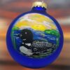 Loon-with-Sun-and-Lake-Handpainted-Glass-Ornament_Christmas_Vacation_Shop_Bar_Harbor_Maine