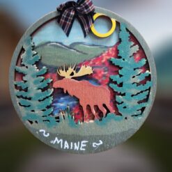 Moose-on-Autum-Mountain-Scene-Layered-Wood-Ornament_Christmas_Vacation_Shop_Bar_Harbor_Maine
