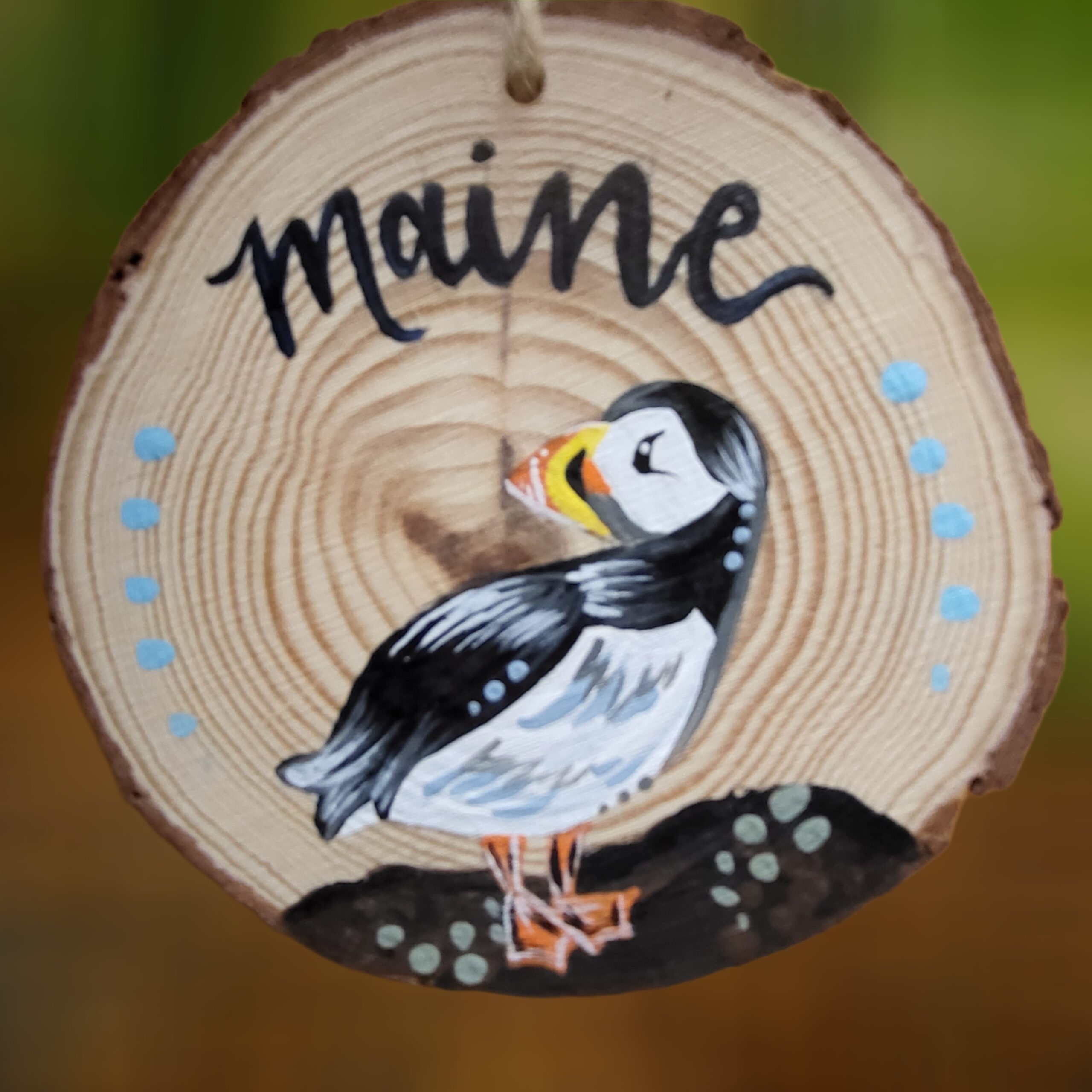Puffin-Maine-Woodsie-Ornament_Christmas_Vacation_Shop_Bar_Harbor_Maine