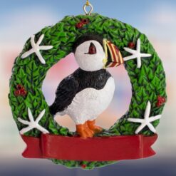 Puffin-in-Wreath-Resin-Ornament_Christmas_Vacation_Shop_Bar_Harbor_Maine
