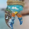 Puffin-on-Coast-Sunset-Lobster-Claw-Ornament_Christmas_Vacation_Shop_Bar_Harbor_Maine