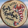 Red-Lobster-Bar-Harbor-Maine-Woodsie-Ornament-with-Blue-Accent_Christmas_Vacation_Shop_Bar_Harbor_Maine