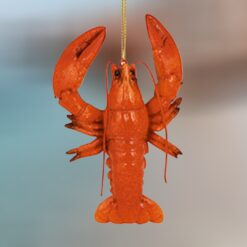Red Lobster Realistic Ornament_Christmas_Vacation_Shop_Bar_Harbor_Maine