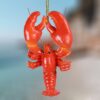 Red Lobster Resin Ornament_Christmas_Vacation_Shop_Bar_Harbor_Maine