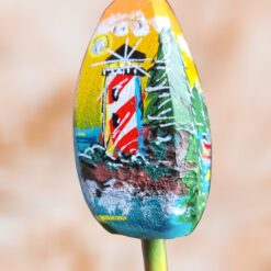 Red-White-Striped-Lighthouse-on-4-Sided-Buoy-Wood-Ornament_Christmas_Vacation_Shop_Bar_Harbor_Maine