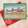 Red-and-Green-Scarves-Sea-Gulls-Christmas-Cards_Christmas_Vacation_Shop_Bar_Harbor_Maine
