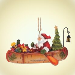 Santa-in-Birch-Canoe-Ornament_Christmas_Vacation_Shop_Bar_Harbor_Maine