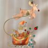 Santa-with-Reindeer-Handcrafted-Metal-Ornament_Christmas_Vacation_Shop_Bar_Harbor_Maine