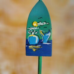 Whale-on-Blueish-Background-4-Sided-Wood-Lobster-Buoy-Ornament_Christmas_Vacation_Shop_Bar_Harbor_Maine